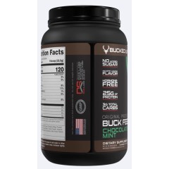 BUCKED UP, Buck Feed Original, PREMIUM протеин, вкус Chocolate mint (Мятный шоколад), 975 г (30 порций) 